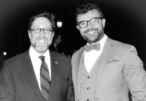 Avec le chargé d’affaires de l’ambassade des États-Unis au Maroc