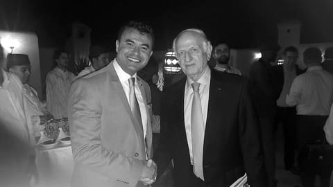 Avec M. André Azoulay, Conseiller de S.M. le Roi